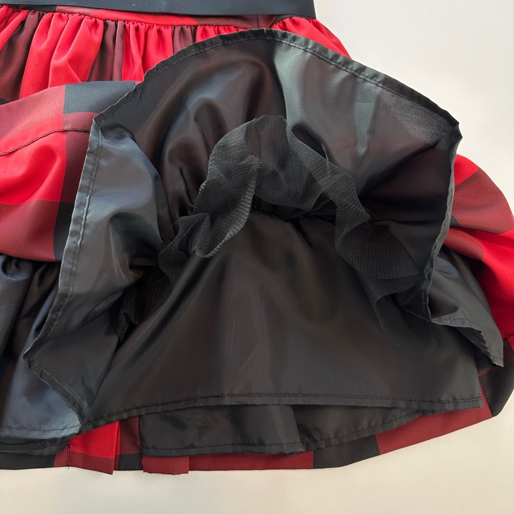 *RELISTED* Ralph Lauren Gorgeous Red and Black Plaid Dress Girls Size 8 - Picture 12 of 15